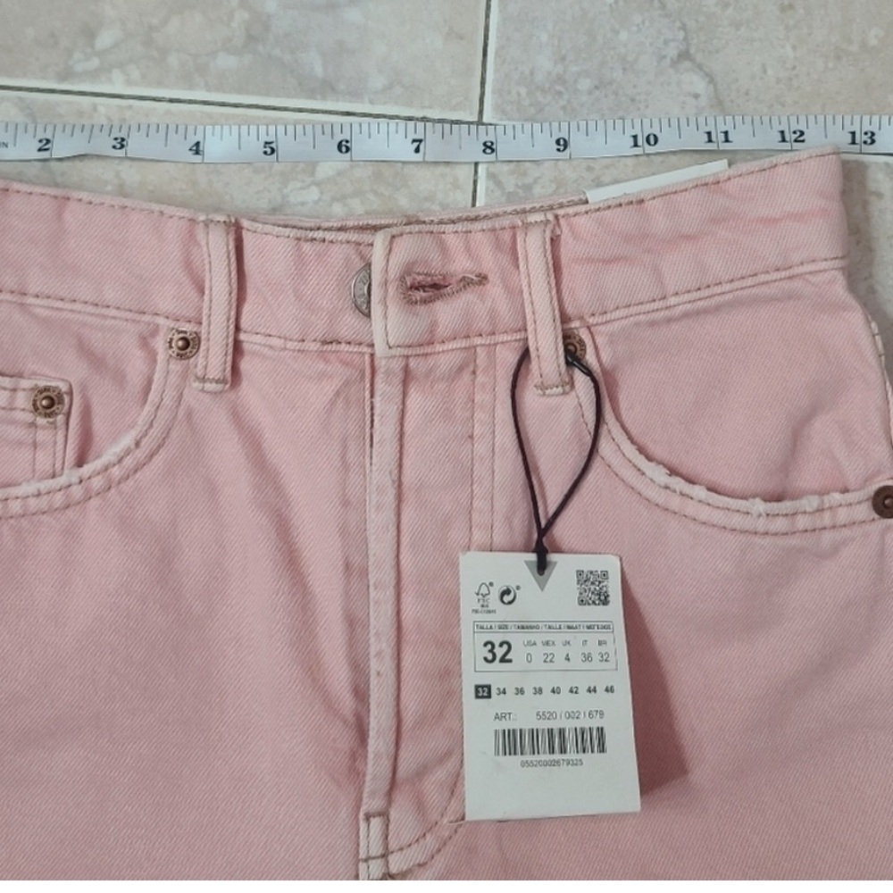 ZARA HIGH RISE DENIM SHORTS
PINK - Picture 10 of 10